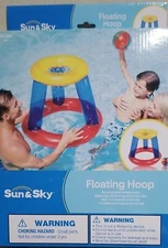 SUN & SKY POOL BASKETBALL HOOP NET AND POOL BALL KIDS FLOATING HOOP