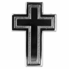 Pin For Lapel, Hat, Vest, Jacket, Christian Cross Jesus (Quality Metal Pin)