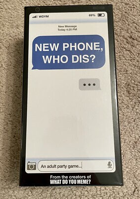 New Phone, Who Dis? -Adult Party Game by What Do You Meme? Sealed Box