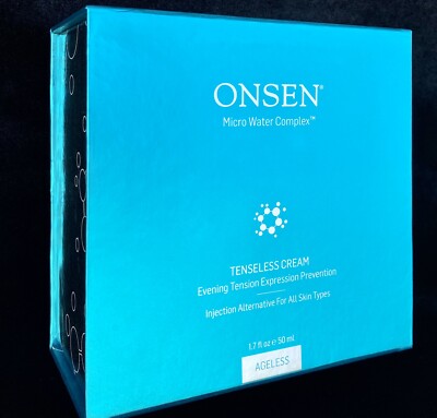 Onsen Anti Aging Tenseless Face Cream 1.7 oz NIB Wrinkle Injection Alternative