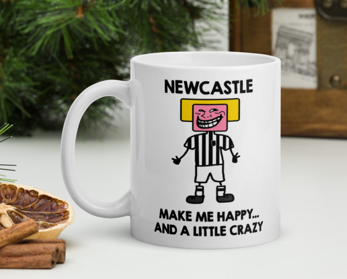 NEWCASTLE UNITED MUG Him Mr Man Office Football Geordie Gift Christmas FC