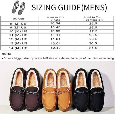 MIXIN Mens Slippers Moccasins Slippers 