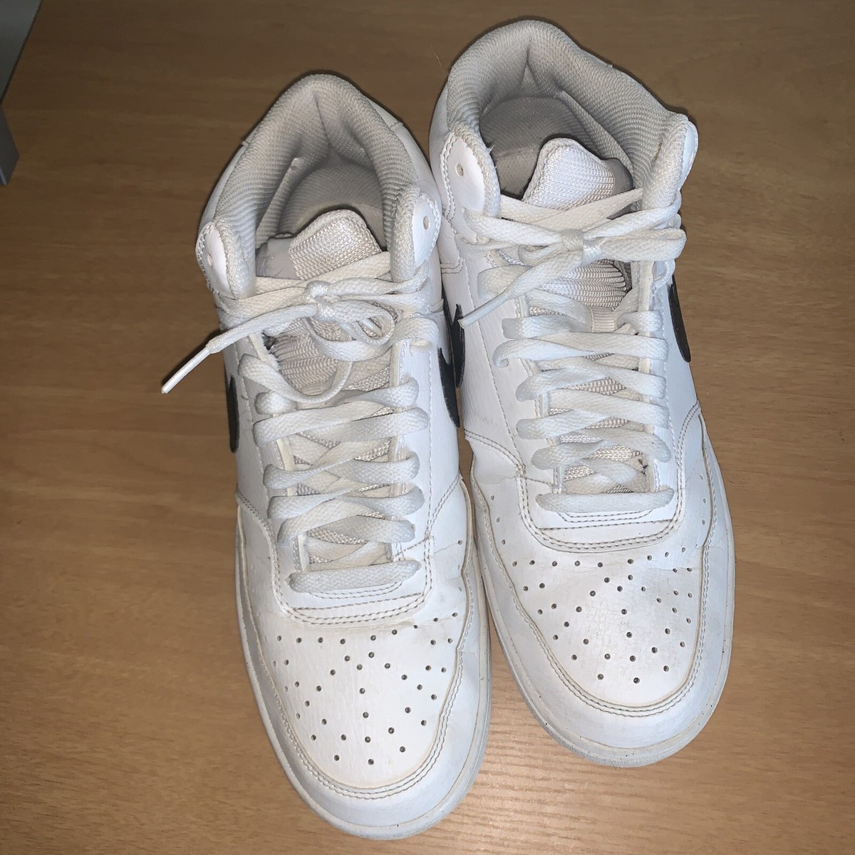 Size 9 - Nike Court Vision Mid Next Nature White Black 2022 