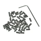 50pcs Guitar Bridge Saddle Height Adjustment Screws M3/US thread for Strat/Tele