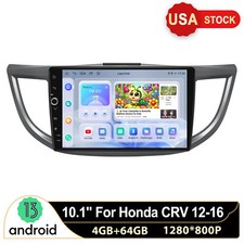 4gb64gb 10.1 Gps Navi For 4th Gen Honda Crv 2012-2016 Android 13 Car Stereo