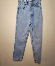 PacSun Dad Jeans Denim Womens 27 Light Wash High Waist Straight Button Fly