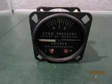 Airborne Mfg 1G4-43 Aircraft Gyro Pressure Gauge