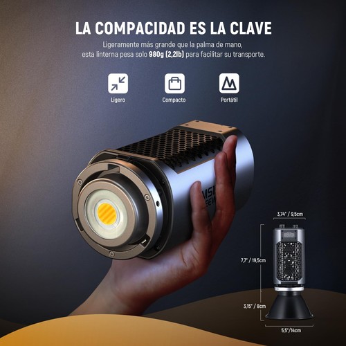 NEEWER MS150B 130W Bi-Color LED Video Light, Bowens Mount, CRI97+, 2700K-6500K - Picture 2 of 9