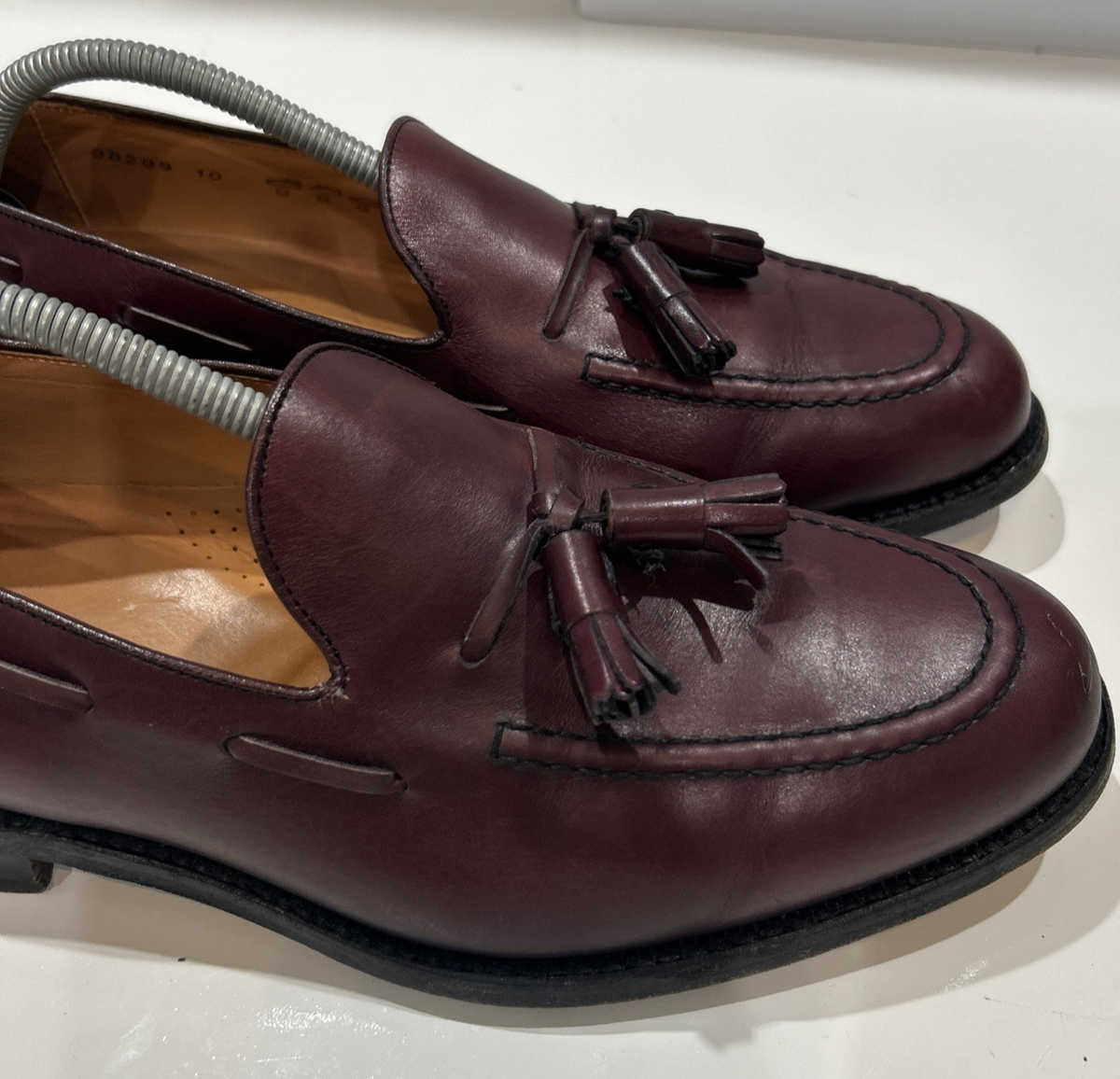 Sebago Chestnut Tassel Loafers Goodyear Welted Loafers Dress Shoes