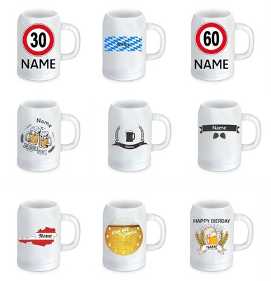Bierkrug 500 ml mit Namen Individualisierbar