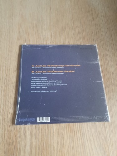 Def Leppard Just Like 73 limited edition blue vinyl 7 inch single - Picture 2 of 2