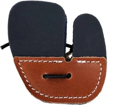 PMZ Archery Thickened Cowhide Finger Guard Protector for Recurve Bow（S)