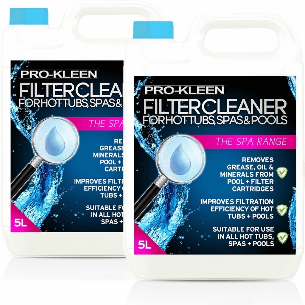 ProKleen Filter Cleaner Hot Tub Spa Pool Remove Dirt Oil Grease Clean 10L