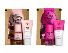 Victoria  s Secret PINK Warm  Cozy  Fresh  Clean Body Mist  Lotion Gift Set