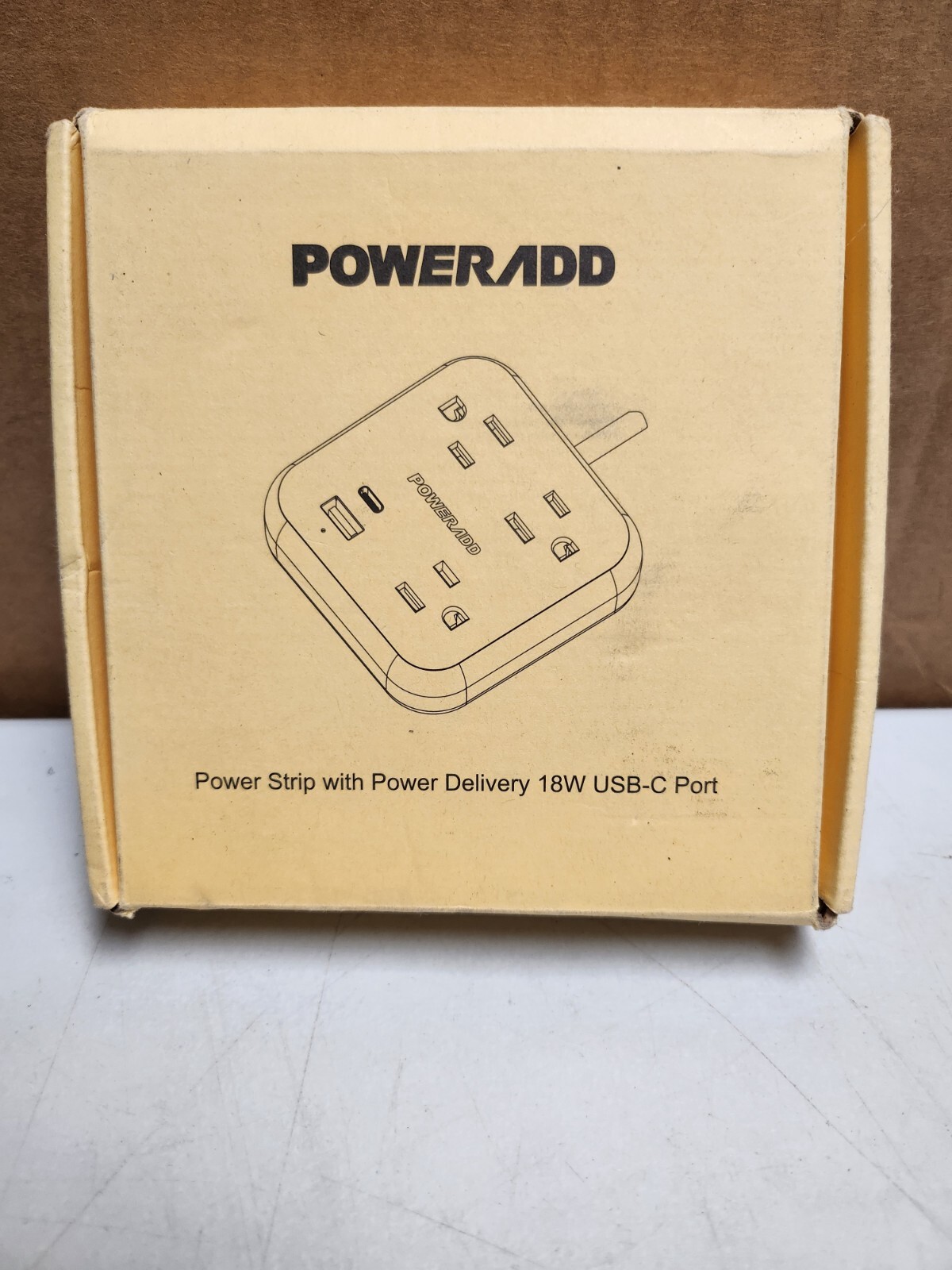 POWERADD USB C Power Strip with Power Delivery 18W Travel Po