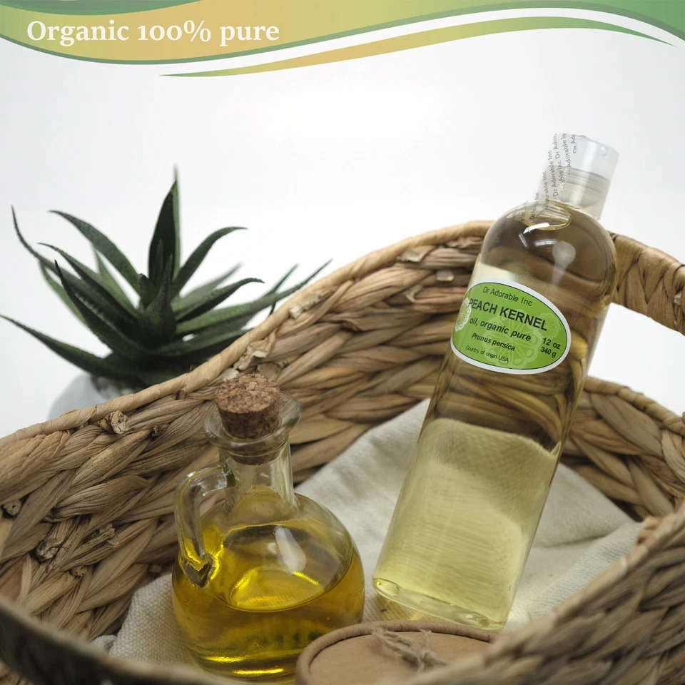 Premium 24 Oz  Peach Kernel Oil 100% Pure Organic Cold Pressed Best Fresh Multi - Image 2 of 4