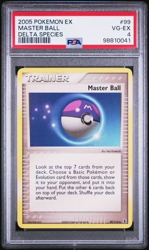 Master Ball graded PSA 4 for sale on eBay
