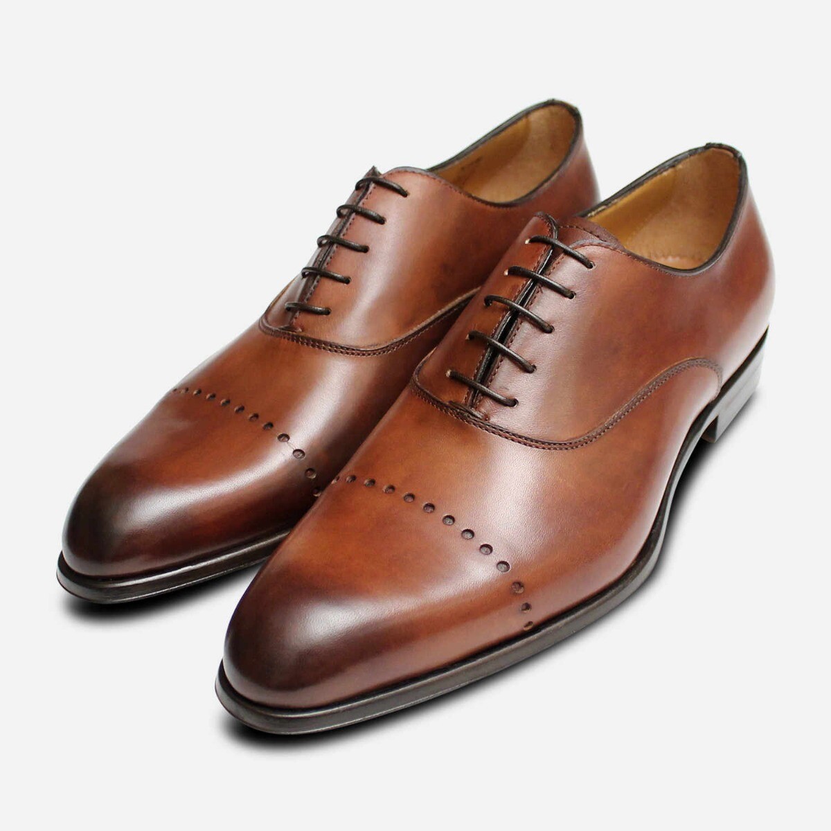 brown italian dress shoes Buy Tan Brown Standard Fit Signature Italian Leather Wingcap Brogue Shoes from Next USA