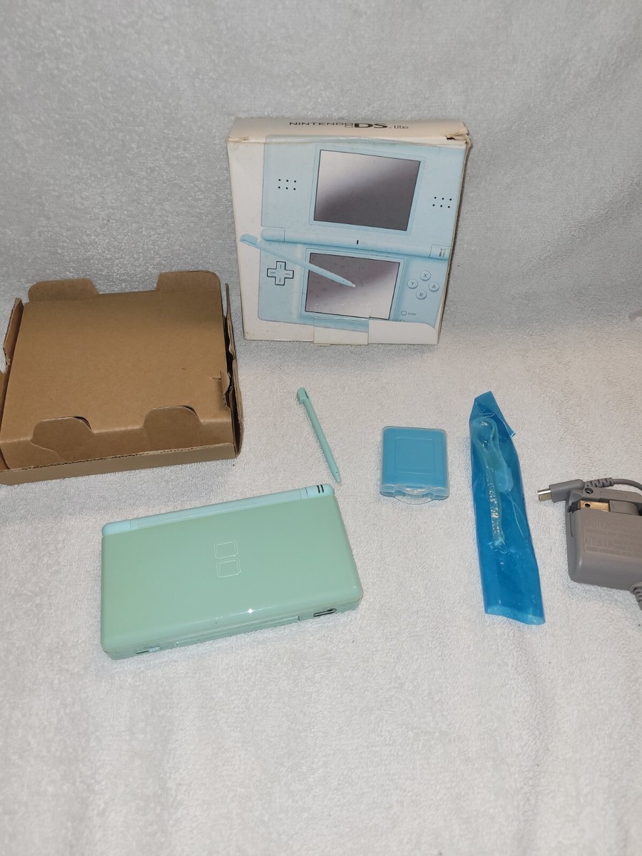 Nintendo DS Lite Mint Green System Complete CIB, Good Shape