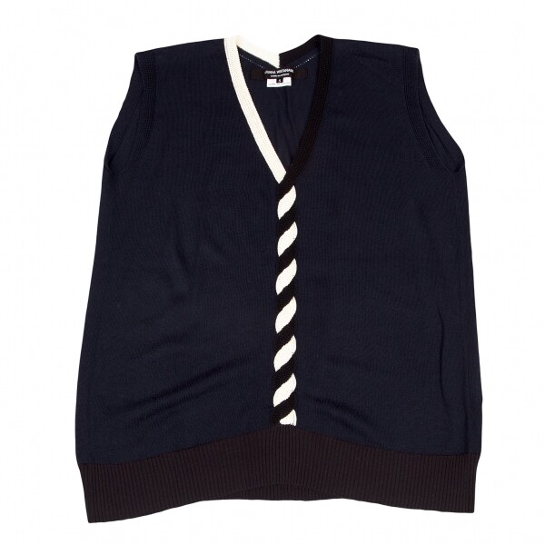 トップス JUNYA WATANABE knit vest JUNYA WATANABE COMME des GARCONS Twist Front Knit Vest Size