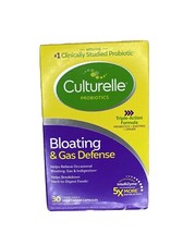 Culturelle Probiotic, Bloating  Gas Defense 30 Vegetarian Capsules exp 05/2026