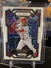 2024 Panini Prizm Masyn Winn #256 WHITE SPARKLE RC (ST Louis Cardinals)