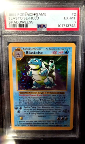 Blastoise 002/130 Base Set 2 Holo psa 6 1999