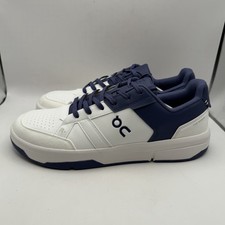 New On The Roger Clubhouse White Acai Blue Sneaker 3MF10541534 Men's Size 12.5