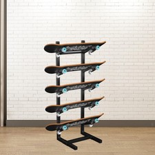 Skateboard Rack Snowboard Organizer Storage 5 Layer Standing Skate Board Display