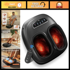 4-in-1 Heated Foot Massager with Shiatsu, Com...