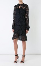 BNWOT Scanlan Theodore Black Lace Suit Set Size 8