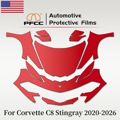 For Corvette C8 Stingray 2020-2026 Precut Paint Protection Film PPF Full Front