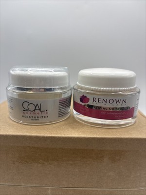Coal Cosmetic Moisturizer/ Renown Skin Labs Revitalizing Moisturizer Lot Of 2