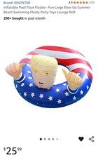 47' Trump Swimming Floats Inflatable Pool Raft Tube President Election Campaign