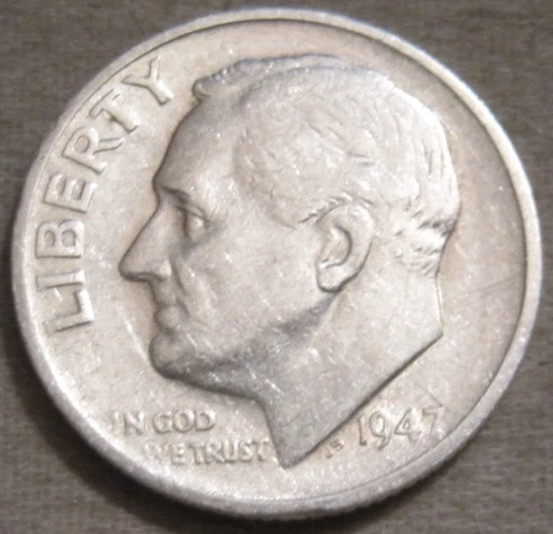 1947-S Roosevelt Dime — photo from the most recent tracked eBay sale