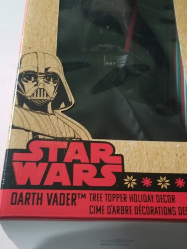 KURT ADLER STAR WARS DARTH VADER TREE TOPPER FIGURE BNIB 12" LIGHT UP RED SABER - Picture 3 of 13