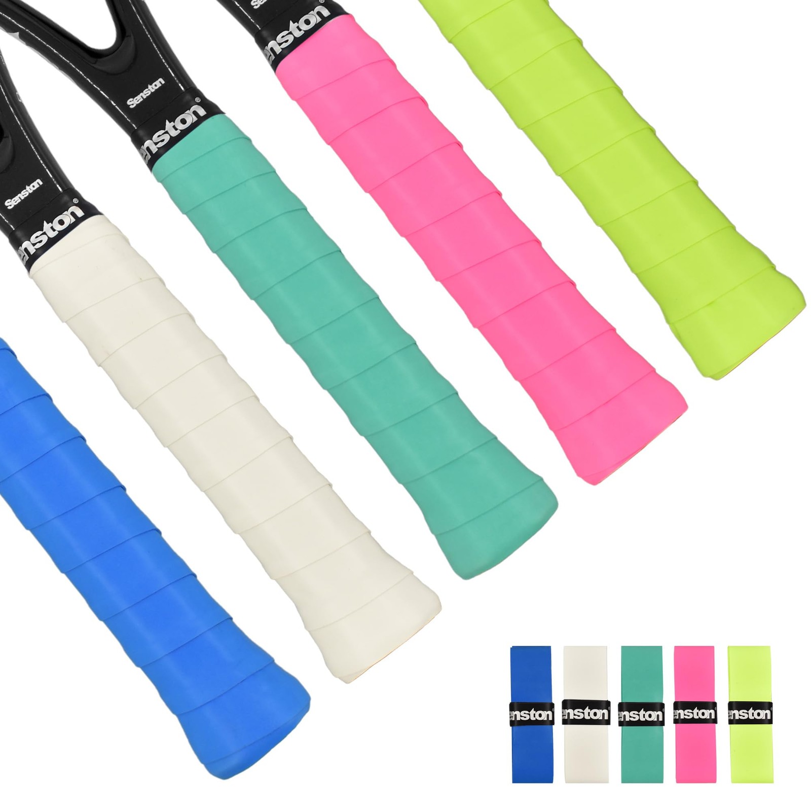 Cinta antideslizante para agarre de raqueta de tenis, bádminton y pickleball