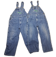 Vintage Key Imperial Men's 42 Lot Of 2 Aristocrat Denim Bib Overalls Carpenter