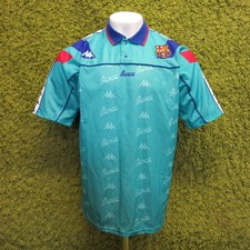 Retro Kappa Barcelona Away Shirt 1990s Romario Ronaldo Vintage Brazil Jersey MED
