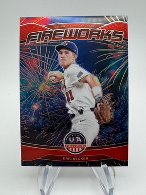 2026 Stars & Stripes ERIC BECKER Fireworks Red Prizm /199 #3