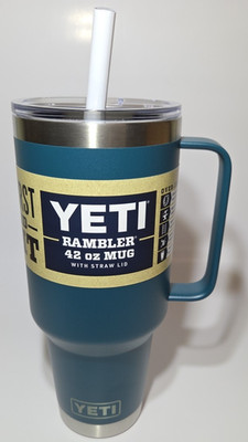 New YETI 42 oz Straw Mug- Agave Teal  LIMITED EDITION color