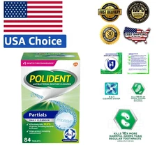 84 Count Triple Fresh Mint Denture Cleaning Tablets - Portable Breath Freshener