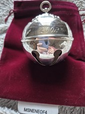 2002 Reed and Barton Holly Bell Christmas Ornament