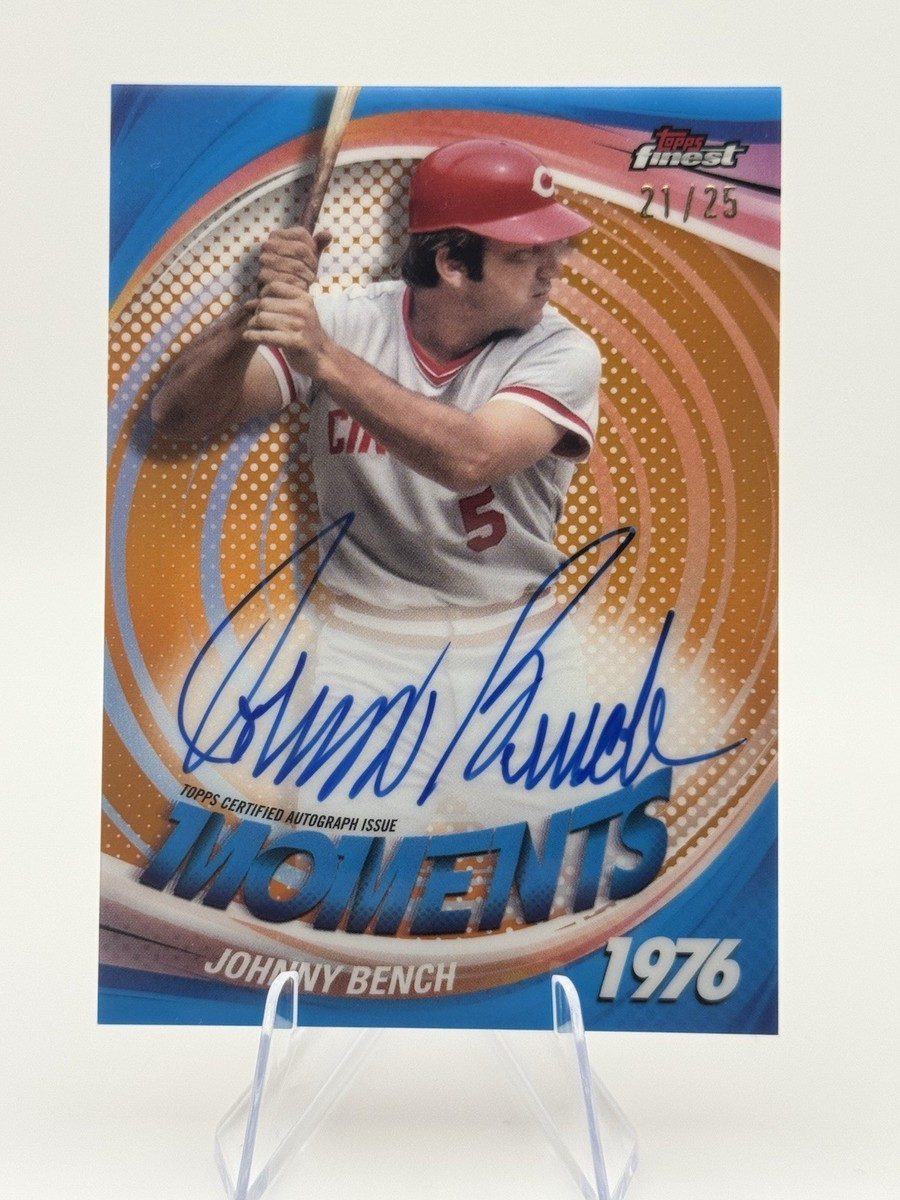 0 Topps Finest Johnny Bench Moments Refractor #FMA-JB | Reds