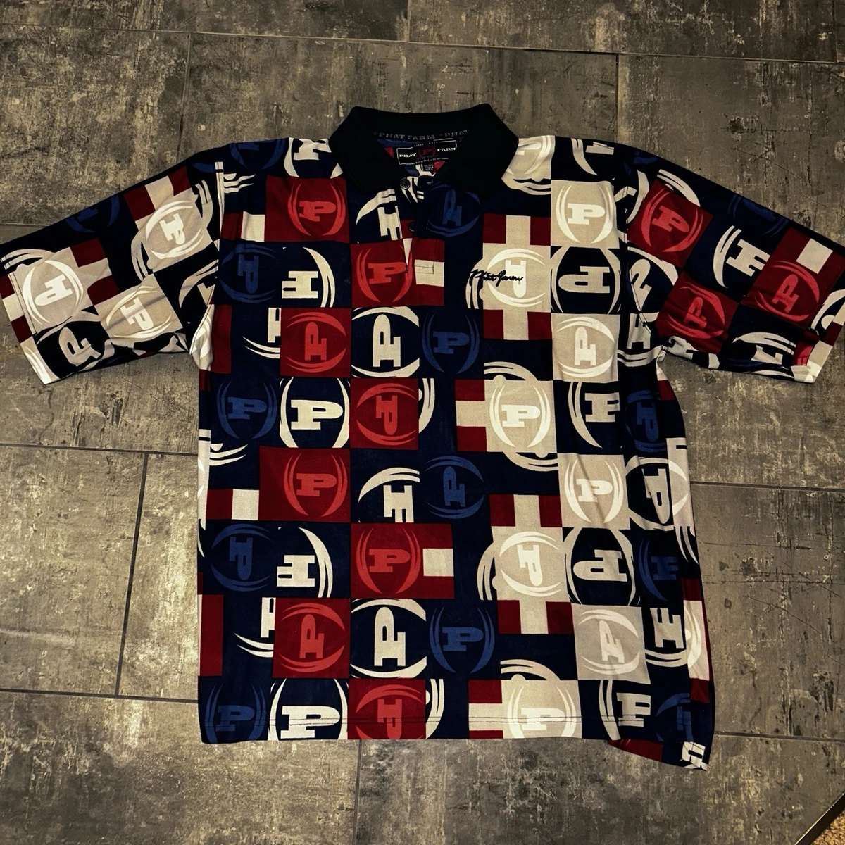 激レア phat farm ゲームシャツ 刺繍 黒 美品 HIPHOP 00s Phat Farm Men's for sale | eBay