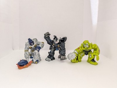Lot of 3 Hasbro Transformers Robot Hero Squad 2007 Megatron 2.5 IN