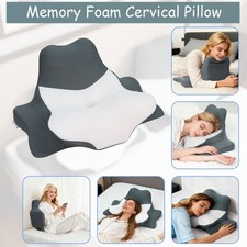 Cervical Memory Foam Contour Pillow Ergonomic Neck Back Support Prone Pillow