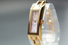 Orologio al quarzo donna nuovo Batt [quasi come nuovo] Gucci 110 oro GG quadrante rosa dal GIAPPONE