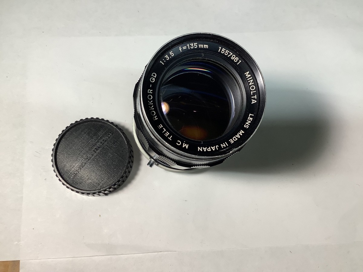 Minolta MC Tele Rokkor-QD 135mm f3.5 Manual Focus Lens Read | eBay