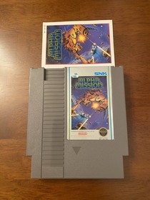 Original NES Alpha Mission Game Cartridge & Manual 1987. No Sleeve.